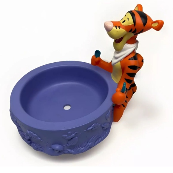 Vintage TIGGER Bowl RARE HTF 90's Applause Winnie the Pooh HOLDER ONLY Snack Pet - Picture 3 of 12